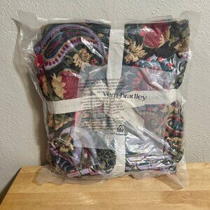 Vera Bradley Oversized Throw in Midnight Garden Paisley NWT 94" x 66"
